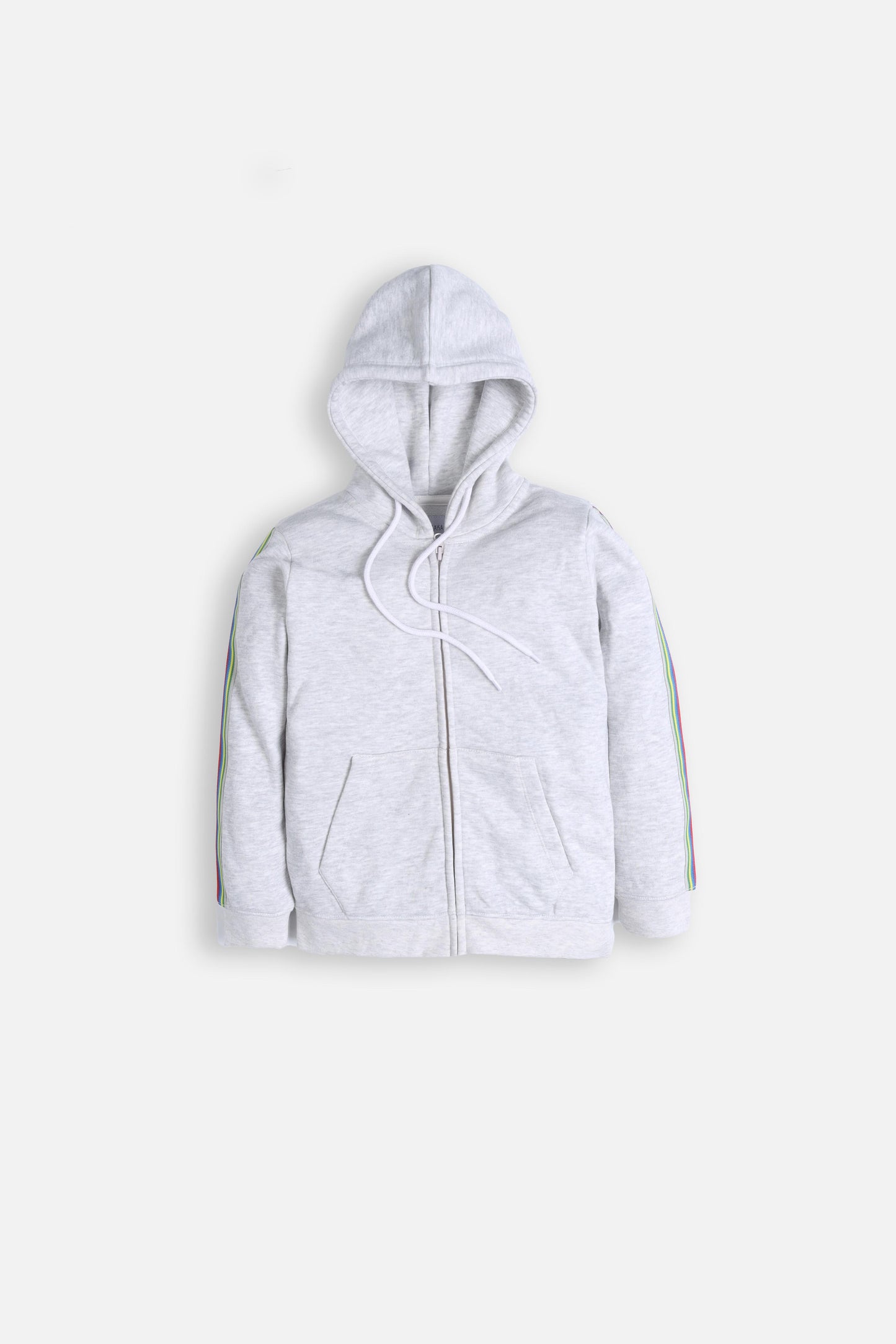 Zipper hoodies with contrast twill tape