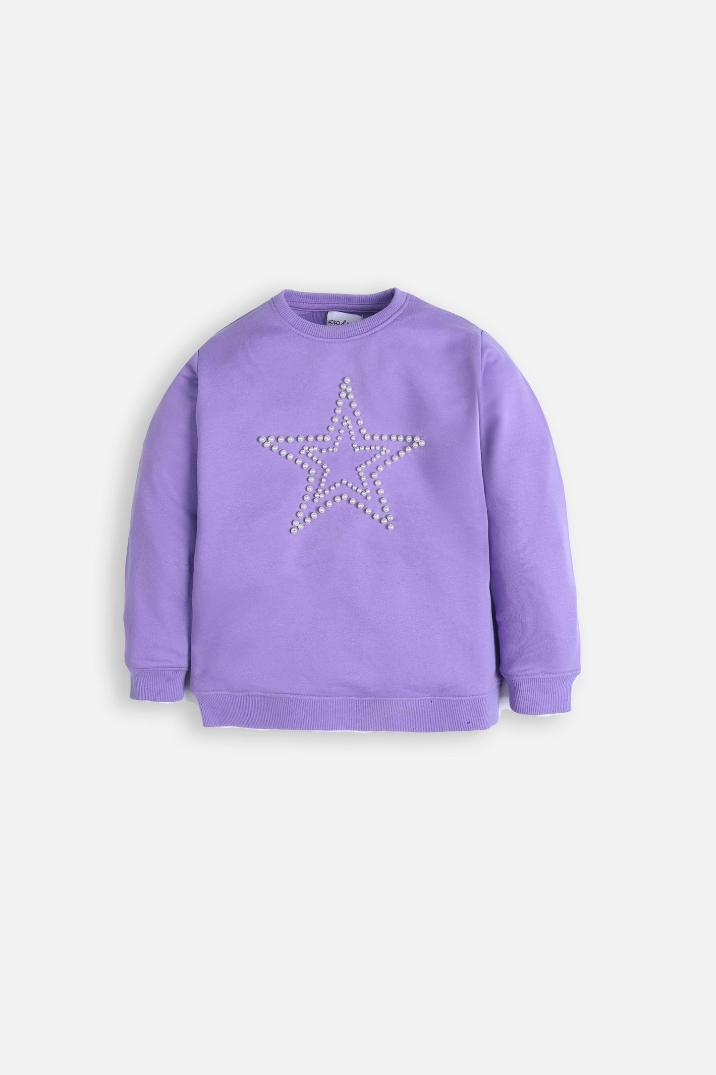 Star pearls sweat shirt