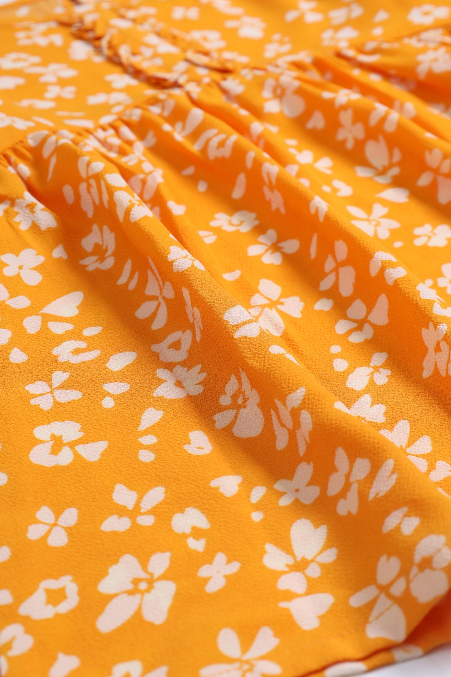 Printed Orange Woven Top