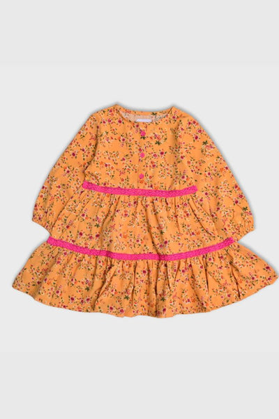 Floral Printed Linen Dress