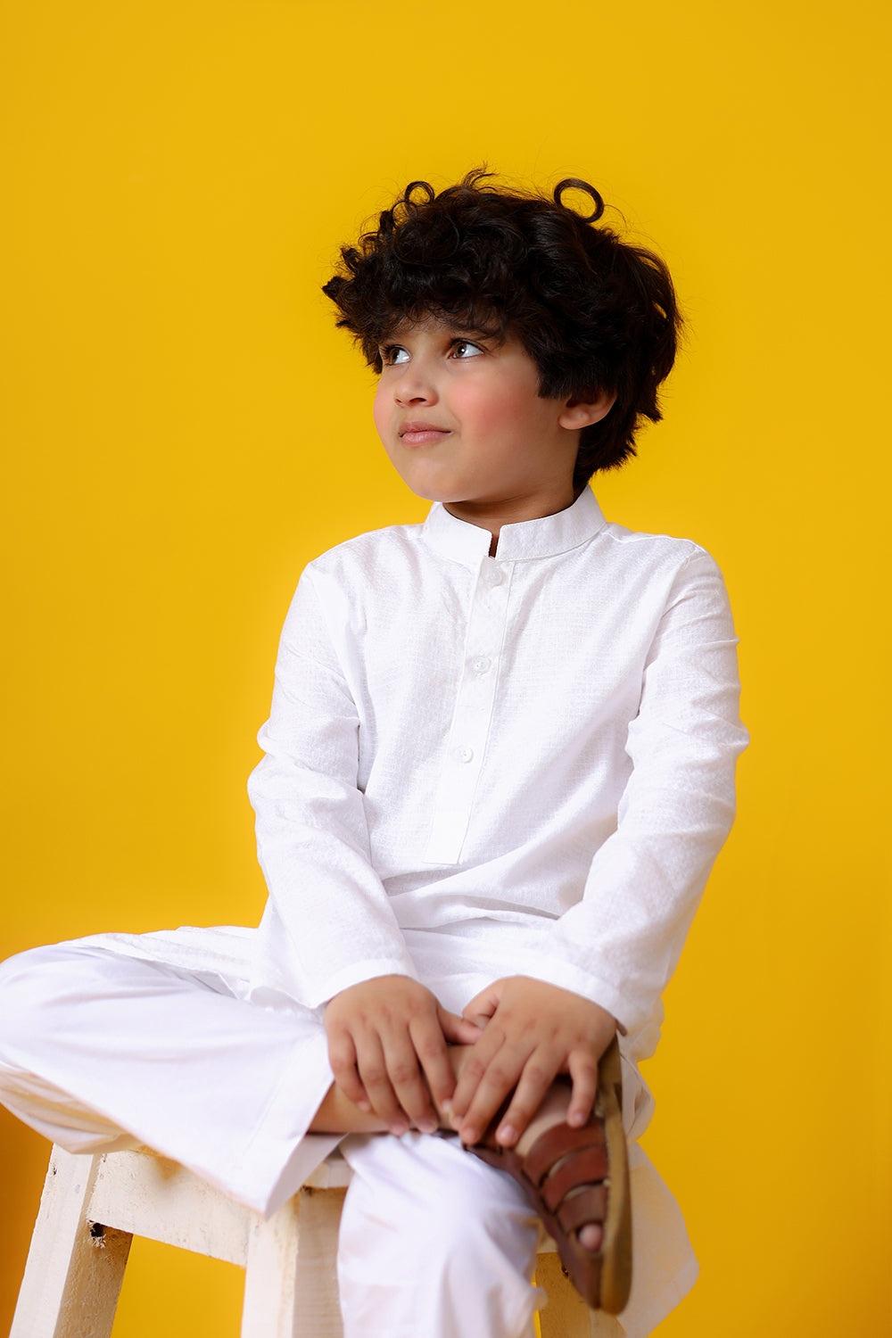 Plain Chicken kari kurta for boys with Side Pocket 100% Cotton fabric