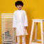 Plain Chicken kari kurta for boys with Side Pocket 100% Cotton fabric