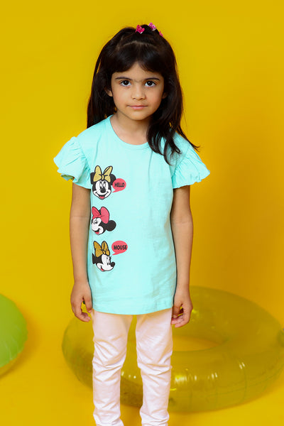 Mini Mouse graphic  T-shirt 100% cotton jersey fabric