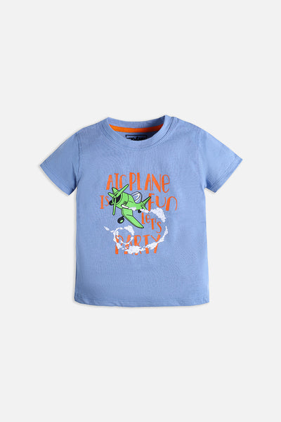 Aeroplane graphic T-shirt 100% cotton jersey fabric