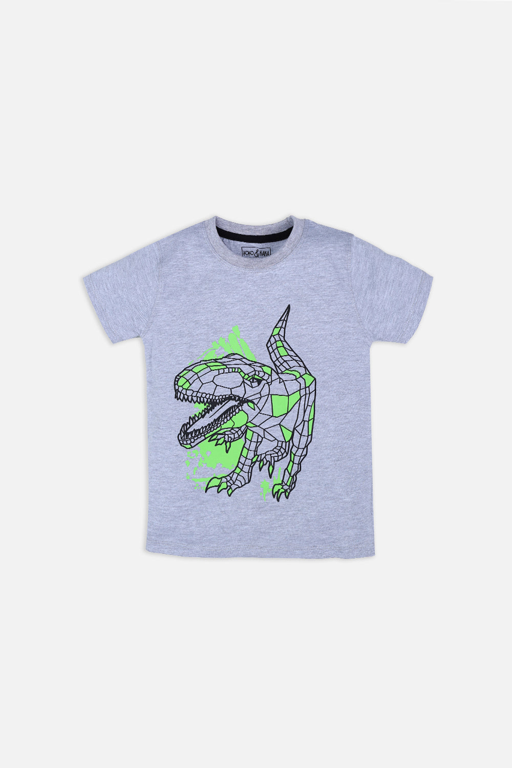 Dino graphic T-shirt 100% cotton jersey fabric