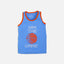 Basket ball graphic tank top 100% cotton jersey fabric