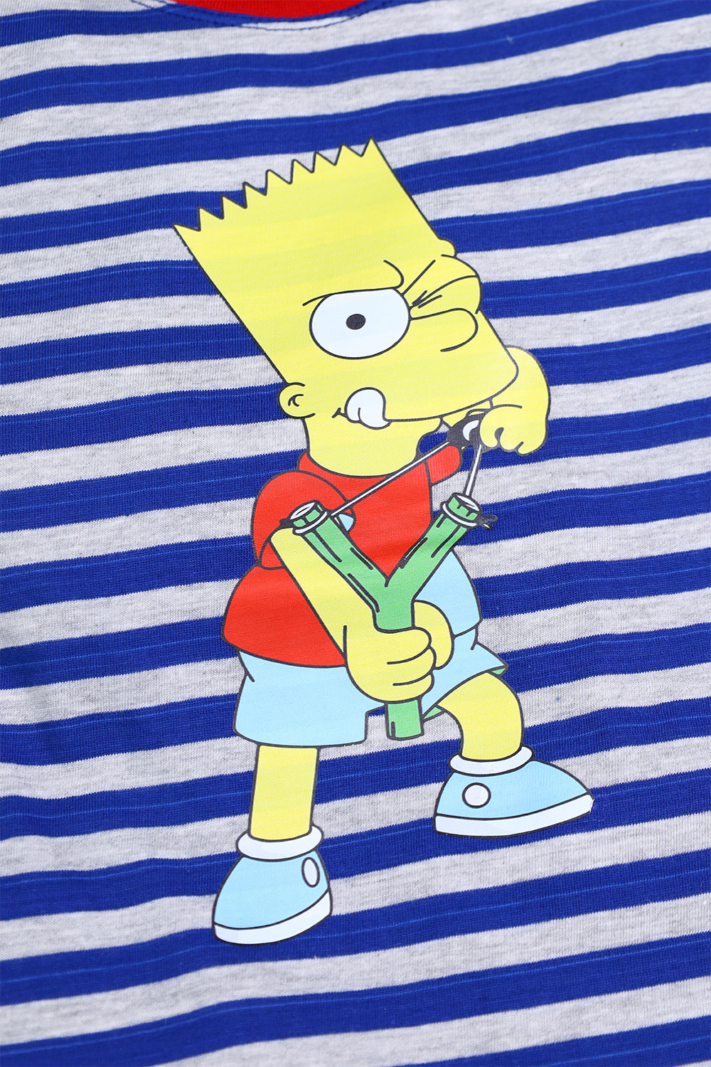Simpsons graphic yarn dyed  T-shirt 100% cotton jersey fabric