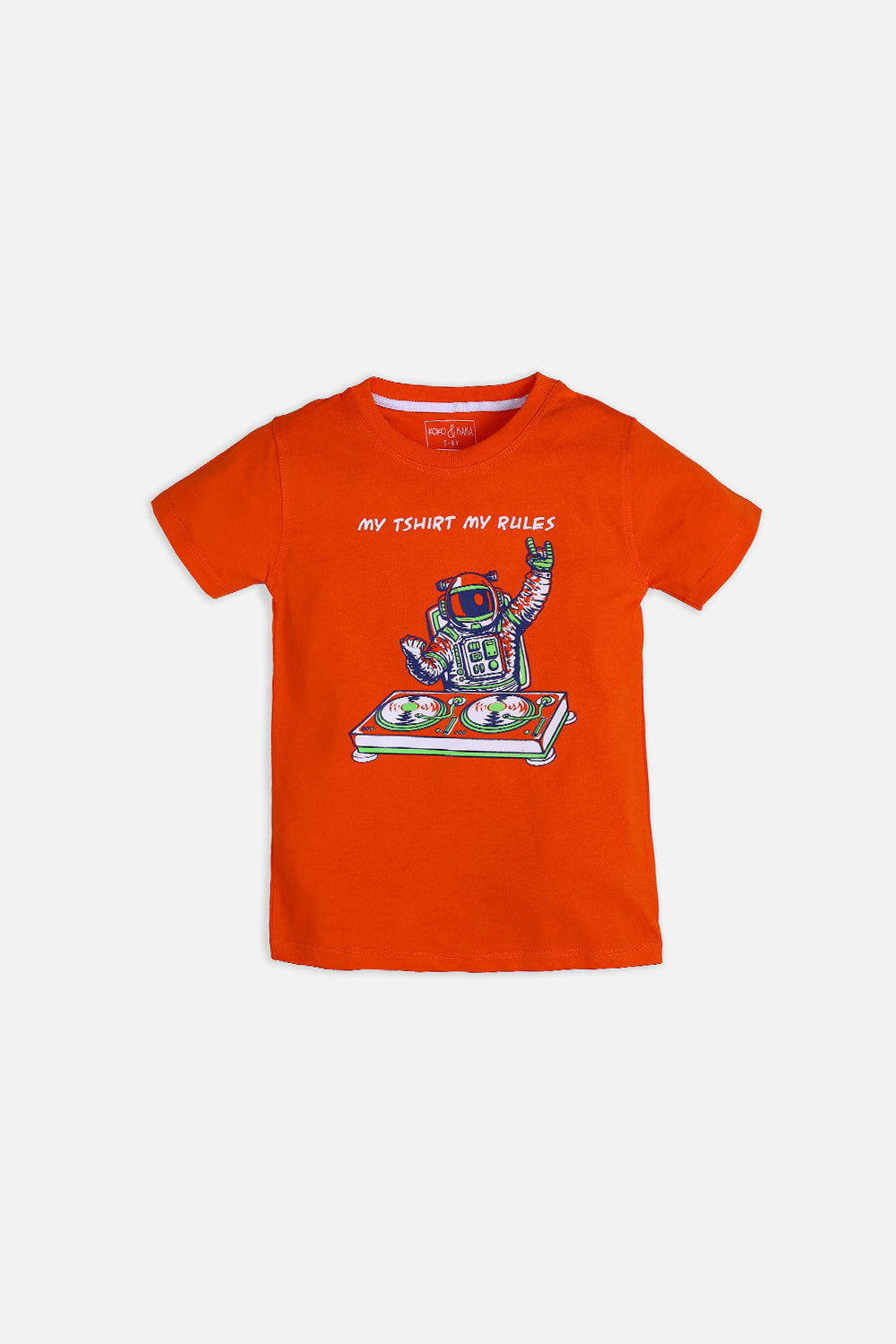 Astronaut graphic T-shirt 100% cotton jersey fabric